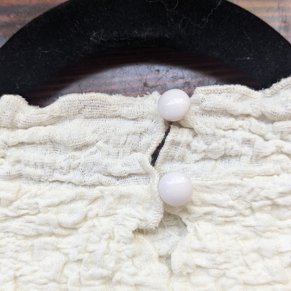 All:Row Textured Sleeveless Ruffle Neck Top | Size M | NWT - Picture 5 of 6